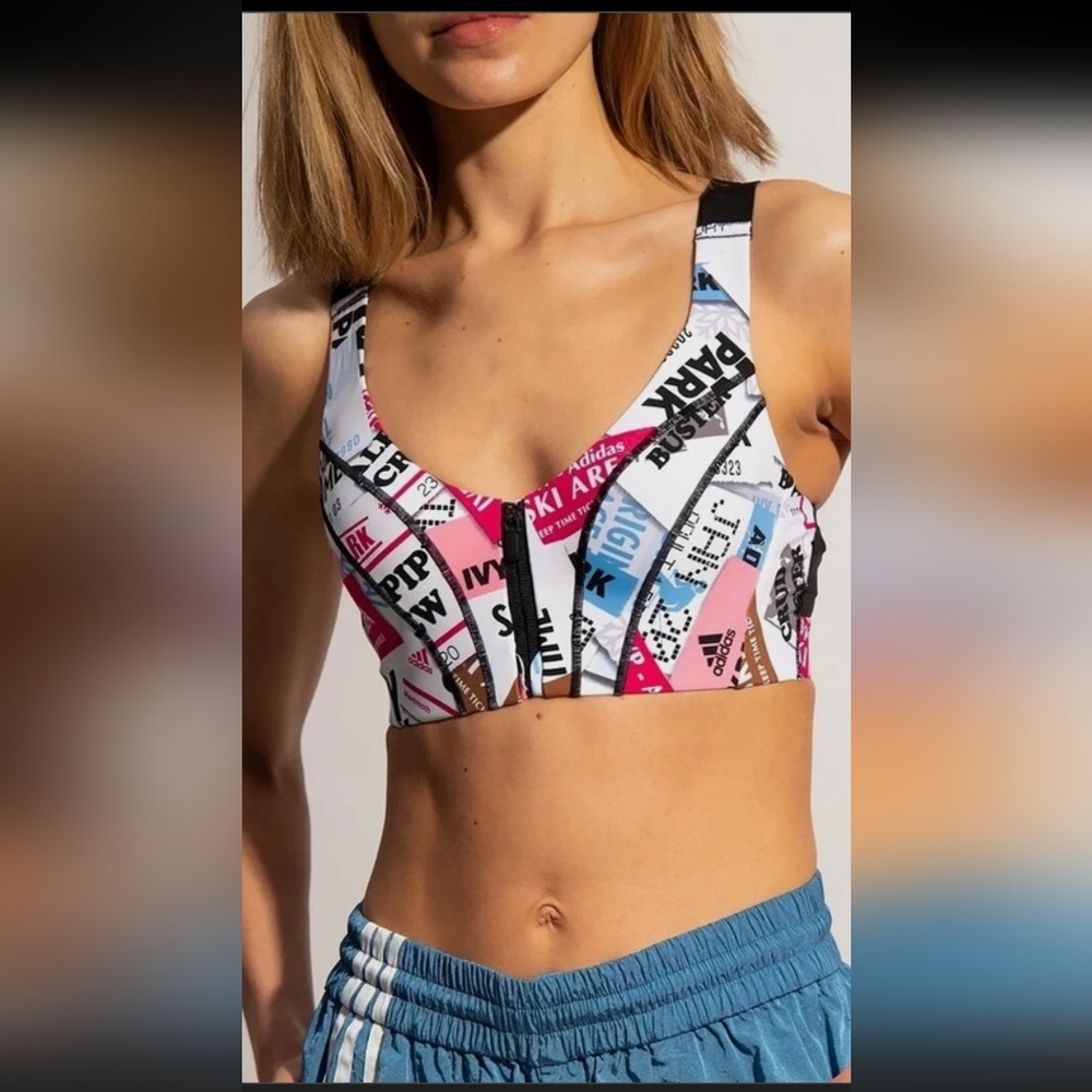 ADIDAS ORIGINALS X IVY PARK SKI TAG SPORTS BRA. /SIZE:SMALL